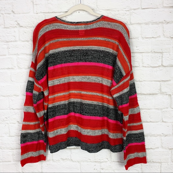 Alley & Gabby 212NY Striped Knit Acrylic Sweater - Picture 4 of 6